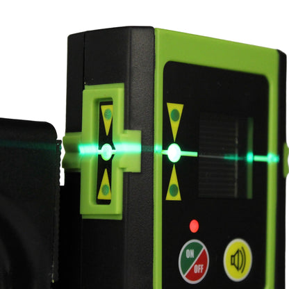 Huepar 3 in 1 Set - HM03CG Kreuzlinienlaser, Laserdetektor und Entfernungsmesser